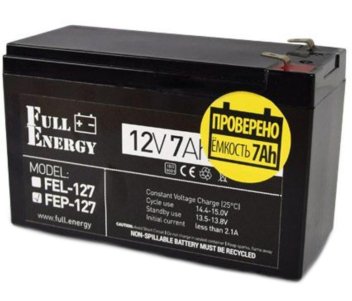 Full Energy FEP-127 Акумулятор 12В 7 Ач для ДБЖ 22614 фото
