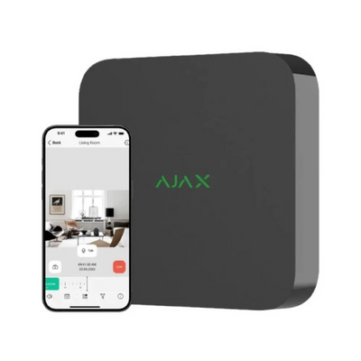 Ajax NVR (8ch) (8EU) black Мережевий відеореєстратор 30659 фото