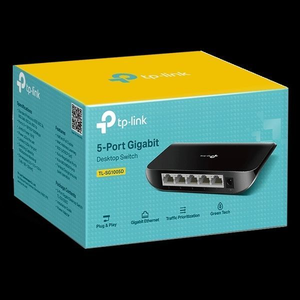 TP-Link TL-SG1005D 5-портовий гігабітний настільний комутатор 27925 фото
