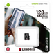 Карта пам'яті для домофону microSDXC Kingston Canvas Select Plus 128 GB Class 10 А1 UHS-1 SD128C10Kd фото 1