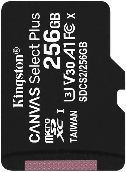 Карта пам'яті для домофону microSDXC Kingston Canvas Select Plus 256 GB Class 10 А1 UHS-1 SD256C10Kd фото