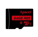 Карта пам'яті для домофону microSDXC Apacer 64 GB class 10 UHS-1 SD64C10Ad фото 4