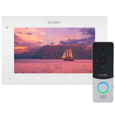 Комплект відеодомофону Slinex ML-20HD(Black)+SQ-07MTHD(White) 30254 фото