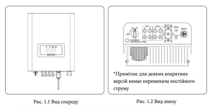 Сетевой инвертор SUN-10K-G Deye WiFi (10 kW, 1 фаза, 2 MPPT) ses0154 фото