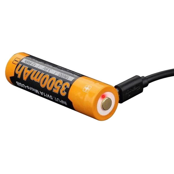 Fenix ARB-L18-3500U Аккумулятор 18650 3500 mAh micro usb зарядка 28631 фото