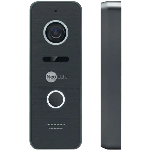 Комплект видеодомофону NeoLight NeoKIT ALPHA HD WF BLACK + панель вызова Prime FHD (Pro)  30322 фото
