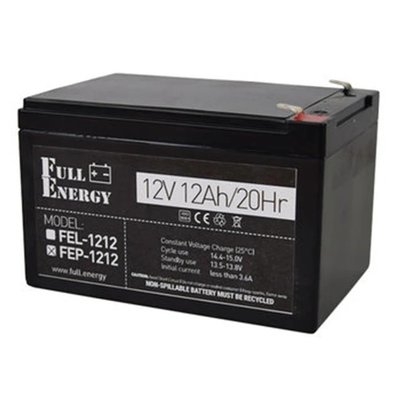 Full Energy FEP-1212 Акумулятор 12В 12 Аг для ДБЖ 25671 фото