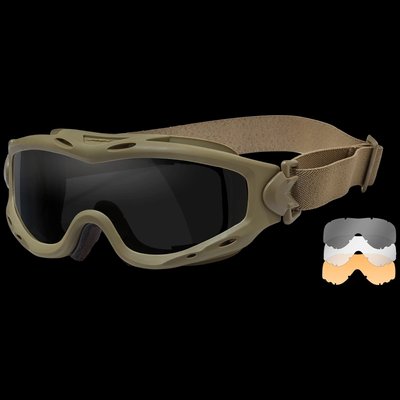 Wiley X SPEAR Dual Сірі/Прозорі/Помаранчеві лінзи Захисні балістичні окуляри  27737 фото