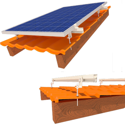 InstallKit IK-XXL-M-1 Комплект кріплення сонячних панелей до 1320мм металочерепиця профнастил шифер 29966 фото