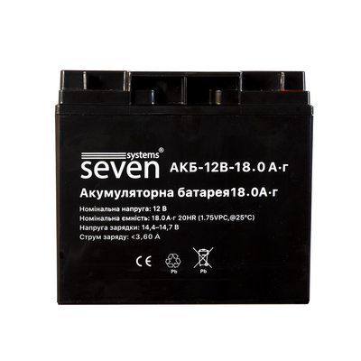 Аккумуляторная батарея SEVEN 12В/18Ач АКБ18 фото