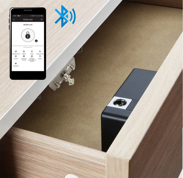Меблевий RFID замок SEVEN LOCK SL-7733B Bluetooth 20743516564 фото
