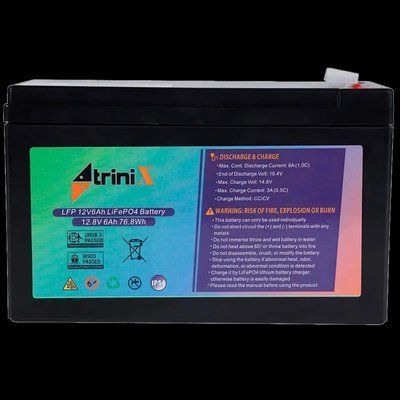 TRINIX LFP 12V6Ah LiFePo4 Акумуляторна батарея 29637 фото