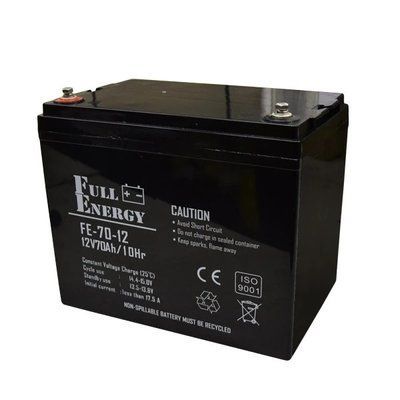 Full Energy FEP-1270 Акумулятор 12В 70 Аг для ДБЖ 25673 фото