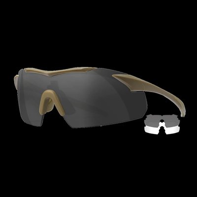 Wiley X VAPOR 2.5 Сірі/Прозорі лінзи Защитные баллистические очки Серые/Прозрачные линзы 27738 фото
