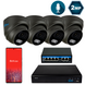 Комплект видеонаблюдения на 4 купольные 2 Мп IP-камеры SEVEN IP-7212B4-2MP IP-7212B4-2MP фото 1
