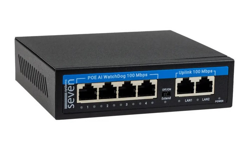 Комплект видеонаблюдения на 4 купольные 2 Мп IP-камеры SEVEN IP-7212B4-2MP IP-7212B4-2MP фото