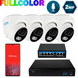Комплект видеонаблюдения на 4 купольные 2 Мп FULL COLOR IP-камеры SEVEN IP-7212W4FC-2MP IP-7212W4FC-2MP фото 1