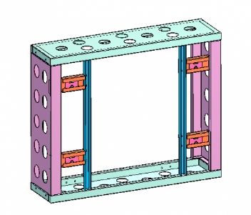 CABINET-55 "FRAME-HKC 55 "LCD Display Unit Modular Frame Bracket 22871 фото