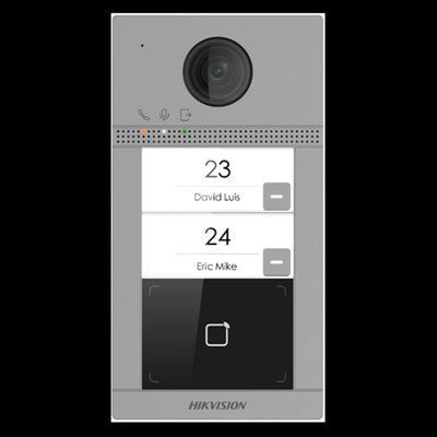 DS-KV8213-WME1/Flush(B) 2 Мп IP виклична панель на 2 абонента з ІЧ підсвічуванням і Wi-Fi 25622 фото