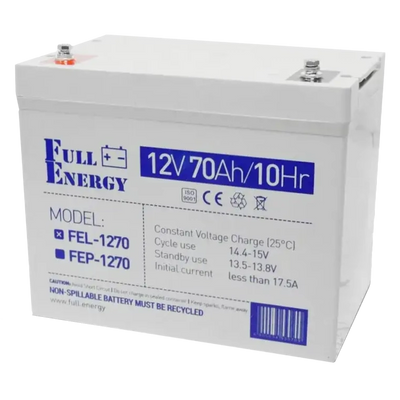 Full Energy FEL-1270 12V 70 Ah Акумулятор гелевий 29068 фото