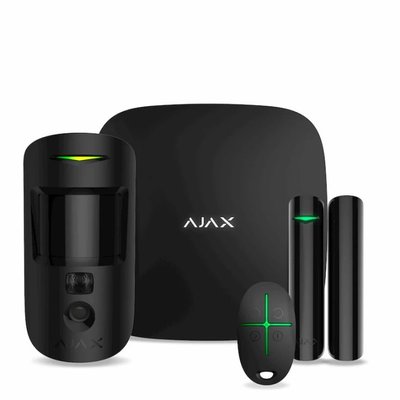 Ajax StarterKit Cam (чёрный) Комплект охоронної сигналізації 23902 фото