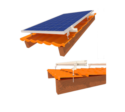 InstallKit IK-XL-M-7 комплект крепления 7 солнечных панелей до 1145мм металлочерепица профнастил шифер 31161 фото