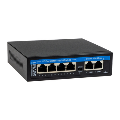 PoE комутатор (switch) 4 порти SEVEN P-7324 P7324 фото