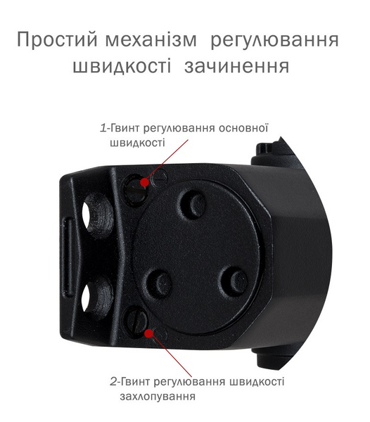 Дотягувач дверей RYOBI 9903 black 65 кг RY9903b фото