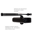 Дотягувач дверей RYOBI 9903 black 65 кг RY9903b фото 5