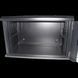 Hypernet WMNC66-12U-FLAT-AC-BLACK Шафа комутаційна настінна 12U 600x600 розбірна чорна 27953 фото 2