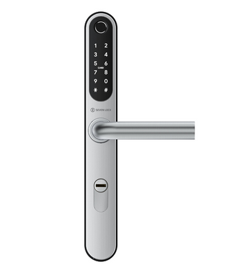 Умный дверной биометрический замок SEVEN LOCK SL-7761BF silver (без врезной части) 1566137803 фото
