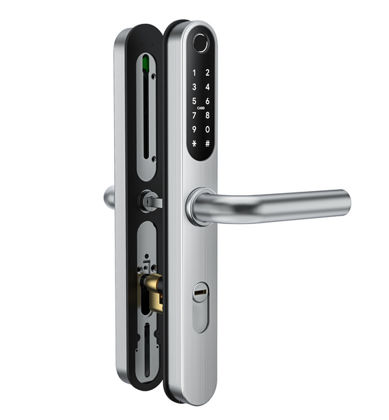 Умный дверной биометрический замок SEVEN LOCK SL-7761BF silver (без врезной части) 1566137803 фото