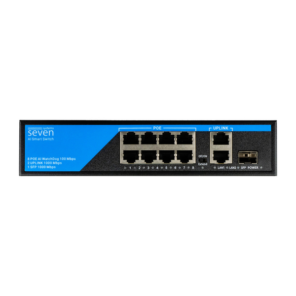 PoE комутатор (switch) 8 портів SEVEN P-7328G-SFP P7328G-SFP фото