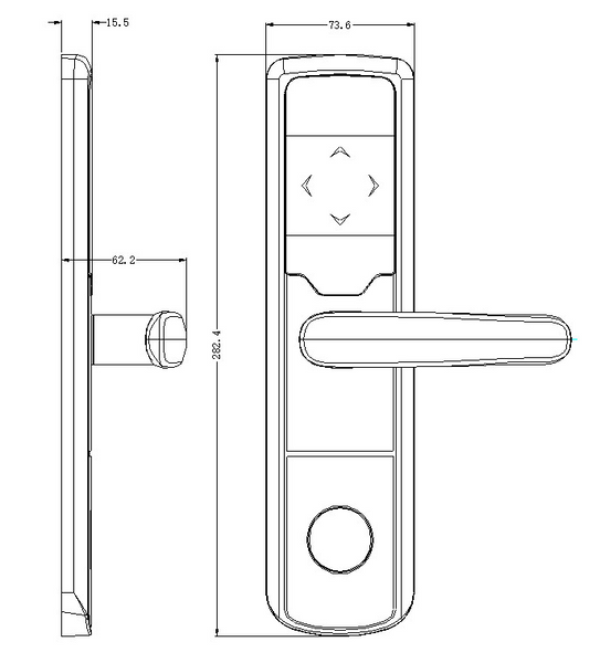 Електронний RFID замок для офісів SEVEN LOCK SL-7731 silver ID EM 1641415060 фото
