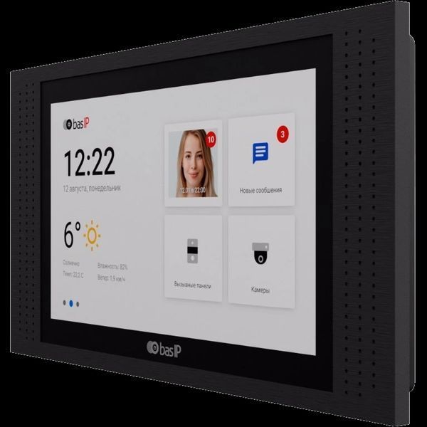 Bas-IP AT-07L black Видеодомофон 25999 фото