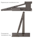 Дотягувач дверей RYOBI 1200 metallic bronze 80 кг RY1200br фото 3
