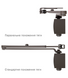 Дотягувач дверей RYOBI 1200 metallic bronze 80 кг RY1200br фото 5