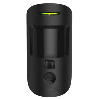 Ajax MotionCam (PhOD) Jeweller (8EU) black бездротовий оповіщувач руху з камерою 27379 фото