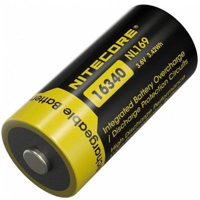 Акумулятор літієвий Nitecore NL169 Li-Ion CR123A 3.6V (950mAh) 33193 фото