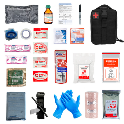 Аптечка індивідуальна першої допомоги надзвичайної ситуації в умовах війни (Турнікет Remed) ses0399 фото