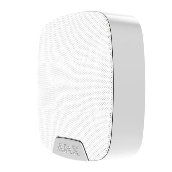 Ajax HomeSiren S (8PD) white Бездротова сирена з клемою для додаткового світлодіода 30407 фото