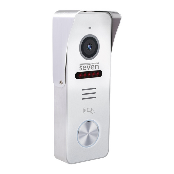 Wi-Fi виклична панель із вбудованим зчитувачем карт MIFARE SEVEN CP-7500FHD-Wi-Fi white   207565164 фото