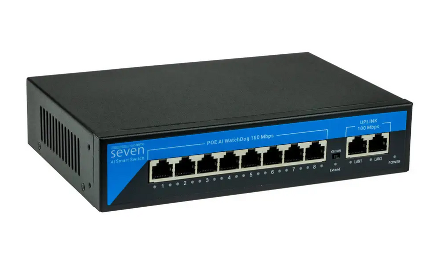 Комплект відеоспостереження на 8 купольних 2 Мп IP-камер SEVEN IP-7212W8-2MP IP-7212W8-2MP фото