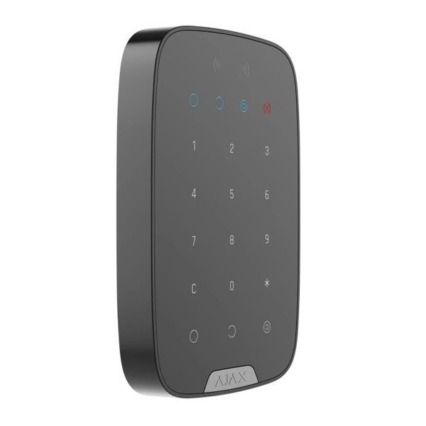 Ajax&nbsp;Keypad&nbsp;S&nbsp;Plus&nbsp;(8PD)&nbsp;black Беспроводная клавиатура с поддержкой защищенных карт и брелок 30410 фото