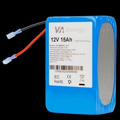 VIA Energy Акумуляторна батарея літієва 12В, 15А&bull;г 28274 фото