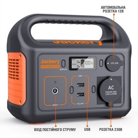 Jackery&nbsp;Explorer&nbsp;240&nbsp;EU Зарядная&nbsp;станция 28433 фото