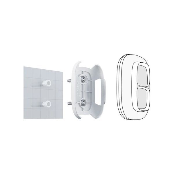 Ajax Holder for Button/Double Button WHITE держатель для тревожной кнопки 25302 фото