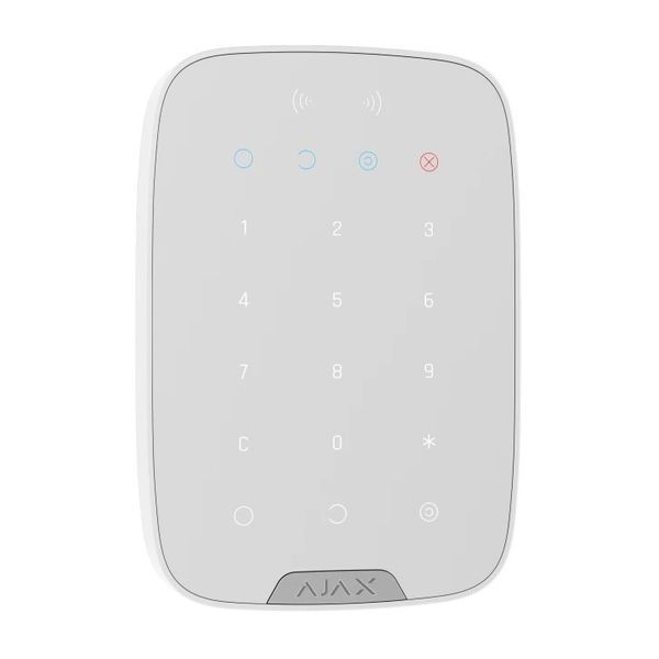Ajax&nbsp;Keypad&nbsp;S&nbsp;Plus&nbsp;(8PD)&nbsp;white Беспроводная клавиатура с поддержкой защищенных карт и брелок 30411 фото