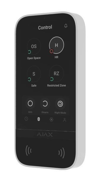 Ajax KeyPad TouchScreen (8EU) white Клавиатура 30569 фото