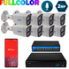Комплект відеоспостереження на 8 циліндричних 2 Мп FULL COLOR IP-камер SEVEN IP-7222W8FC-2MP IP-7222W8FC-2MP фото 1
